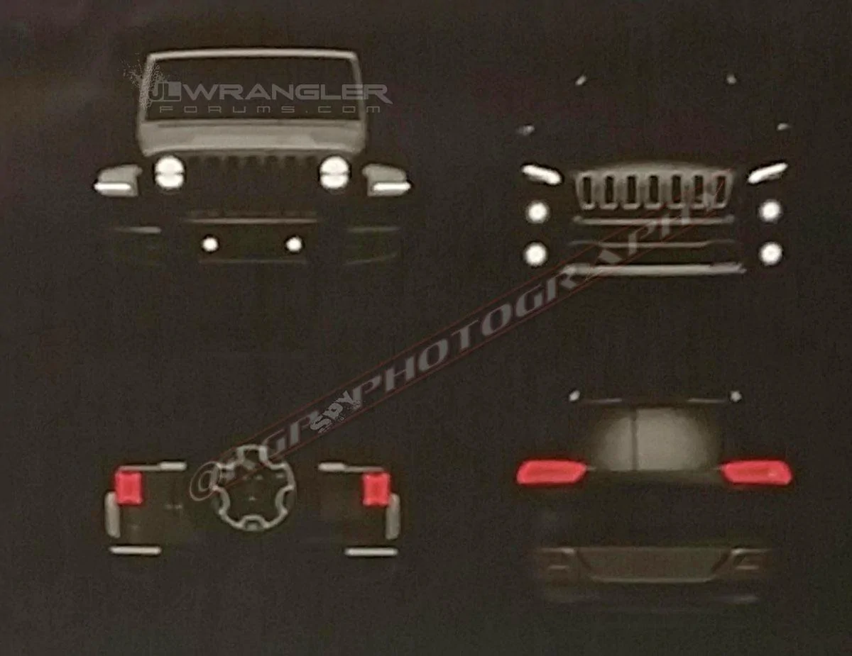Jeep Gladiator JT Pickup Previewed in Images Revealed at Dealer Event? JeepJLwranglerFace1
