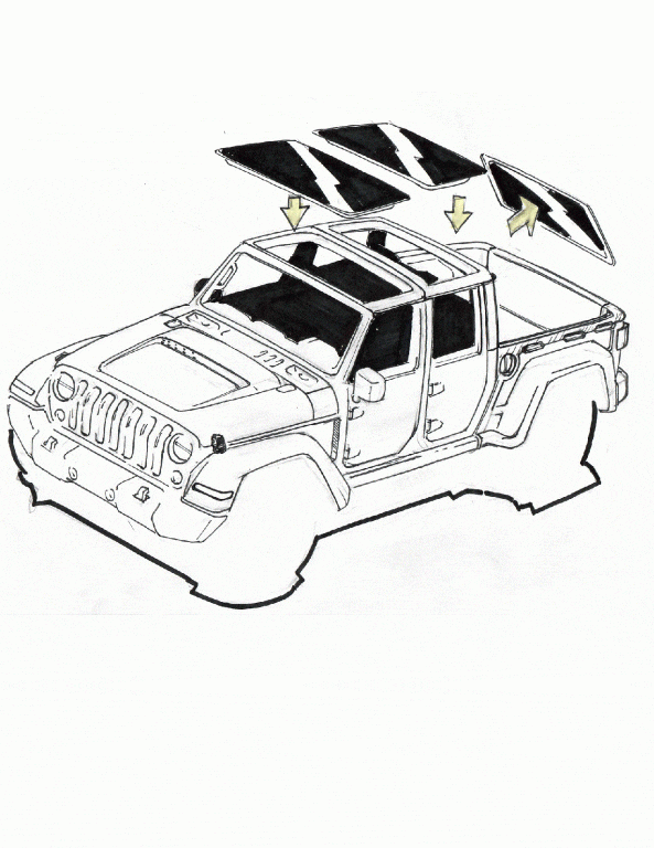 Jeep Gladiator Any chance of removal top on the New Jeep Wrangler Pickup? large 4dr truck
