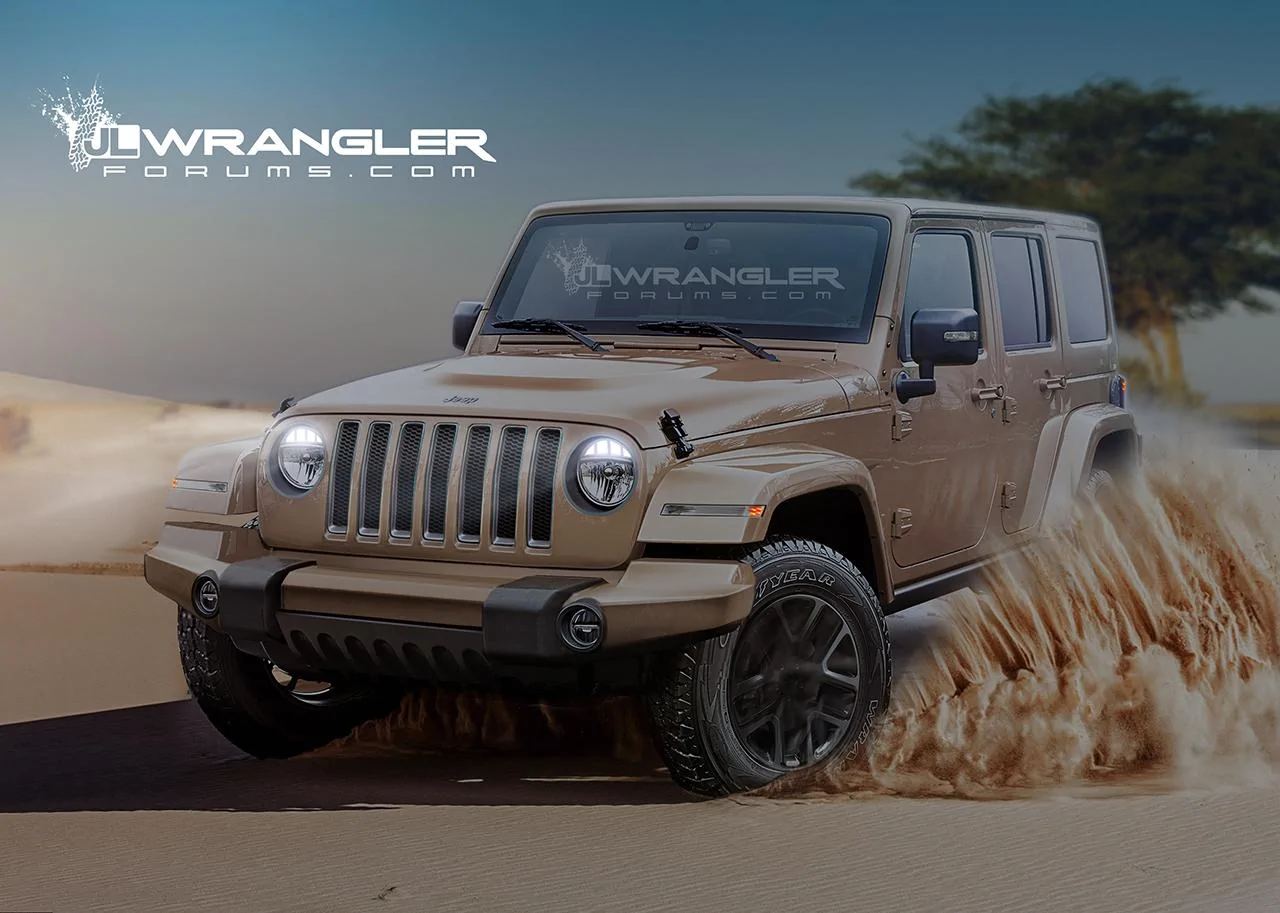 Jeep Gladiator Our New Jeep Wrangler (2018+) Unlimited and Pickup Preview Renderings wrangler 2018-d2