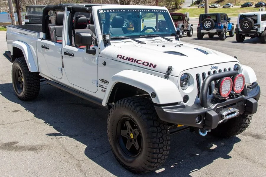 Jeep Gladiator Jeep Pickup (JT) Spied With Production-Intent Bed! aev-brute-double-cab-rubicon-front-angle-view-196949_2