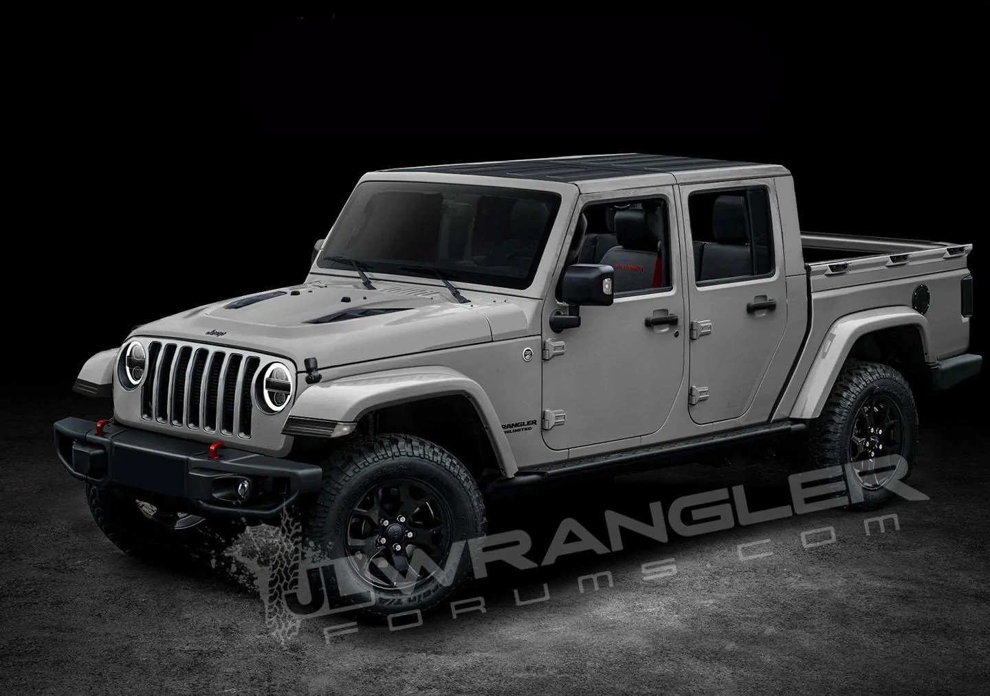 Jeep Gladiator Our Latest 2020 Jeep JT Pickup Info and Preview Renderings Copyright-JLwranglerforums-JTU-Pickup-1
