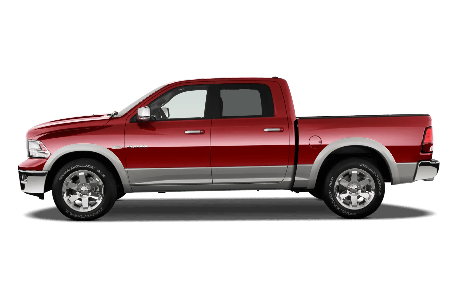 Jeep Gladiator JT Wrangler Truck Testing on Public Roads, Shows Spare Tire Mount 2012-dodge-ram-1500-laramie-crew-cab-truck-side-vi