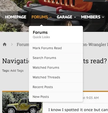 Jeep Gladiator Navigation to mark all posts read? Screen Shot 2017-08-08 at 11.43.09 AM