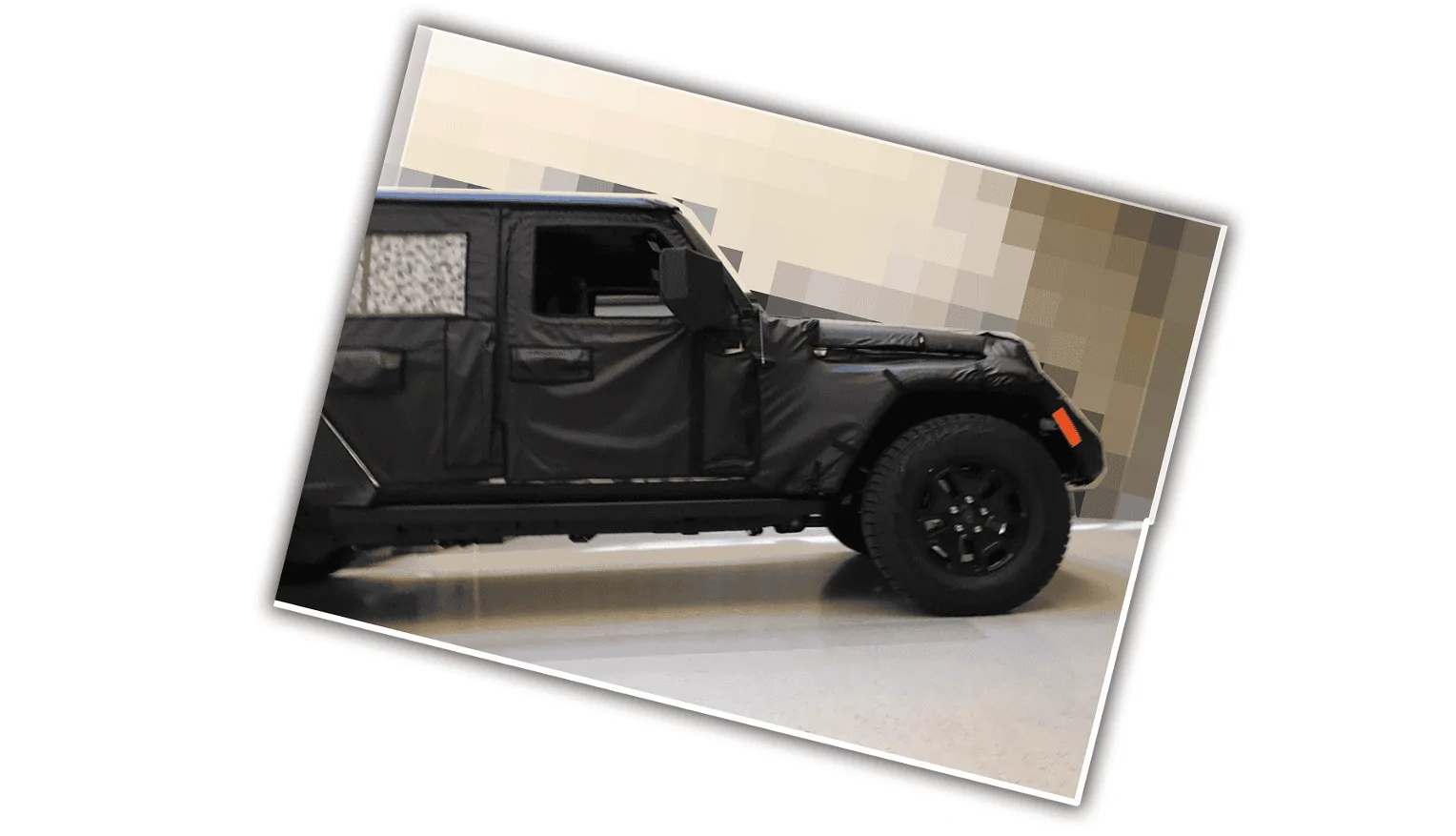 Jeep Gladiator Pics of JT Wrangler pickup inside FCA facility jt-wrangler-picku