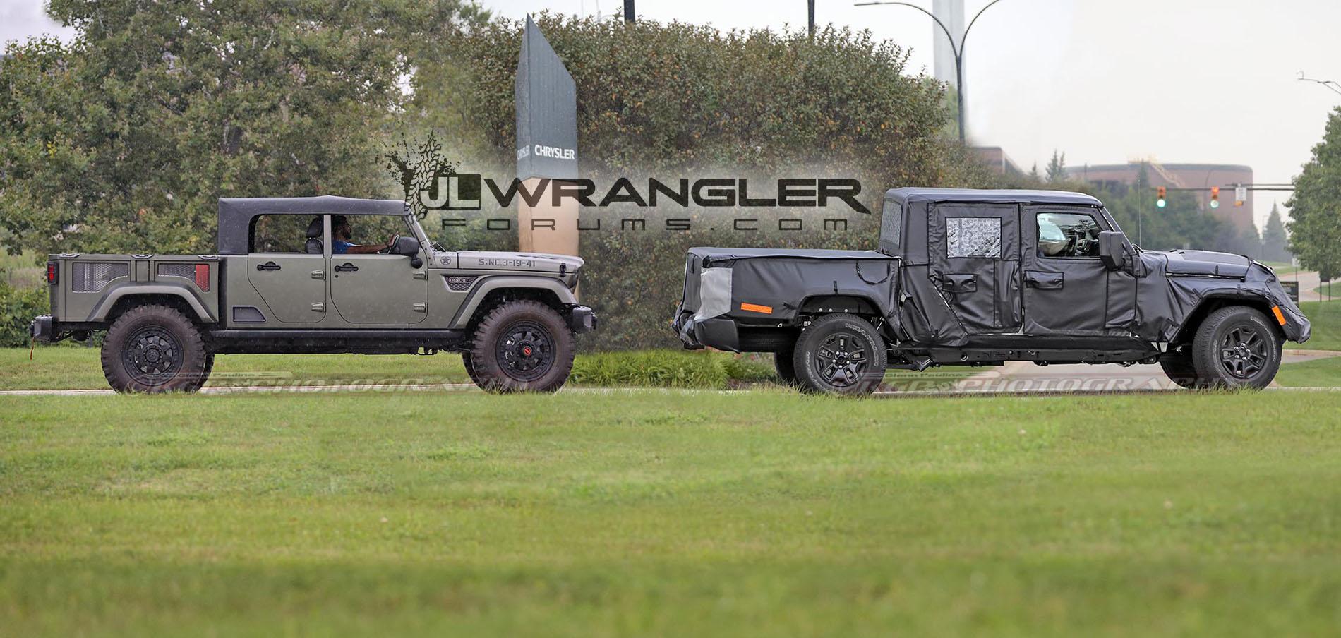 Jeep Gladiator First 2020 Jeep Gladiator Pickup (JT Wrangler) Video! Testing With Crew Chief Concept 2019-Jeep-Scrambler-Pickup-JT-Wrangler-01