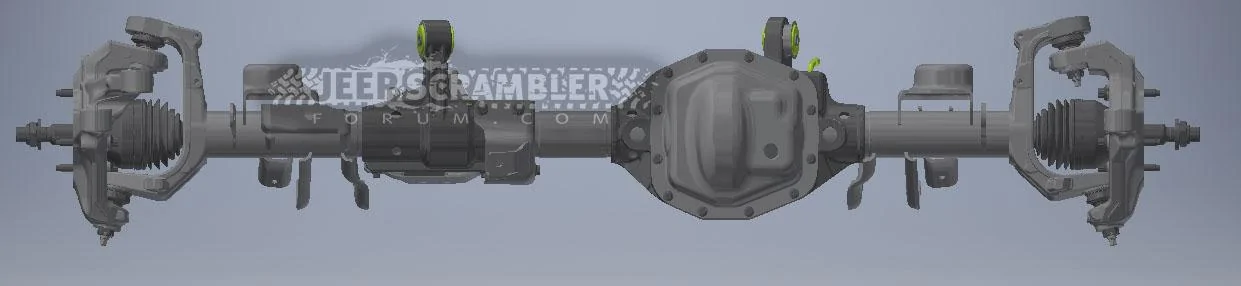 Jeep Gladiator JT Scrambler (vs JK Wrangler) Frame and Axles JT-Wrangler-Scrambler-Front-Axle-1