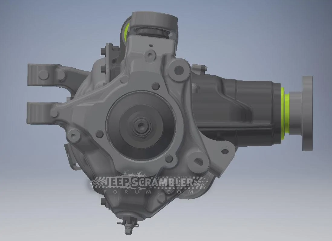 Jeep Gladiator JT Scrambler (vs JK Wrangler) Frame and Axles JT-Wrangler-Scrambler-Front-Axle-2