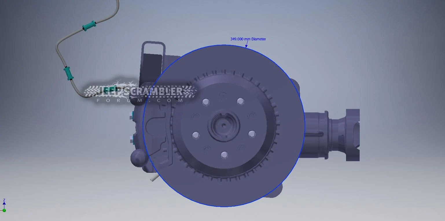 Jeep Gladiator JT Scrambler (vs JK Wrangler) Frame and Axles JT-Wrangler-Scrambler-Brakes