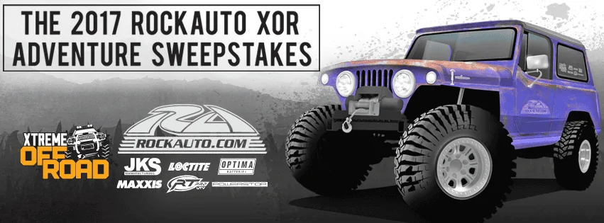 Jeep Gladiator 2017 RockAuto XOR Adventure Sweepstakes! XOR_17_FB_2