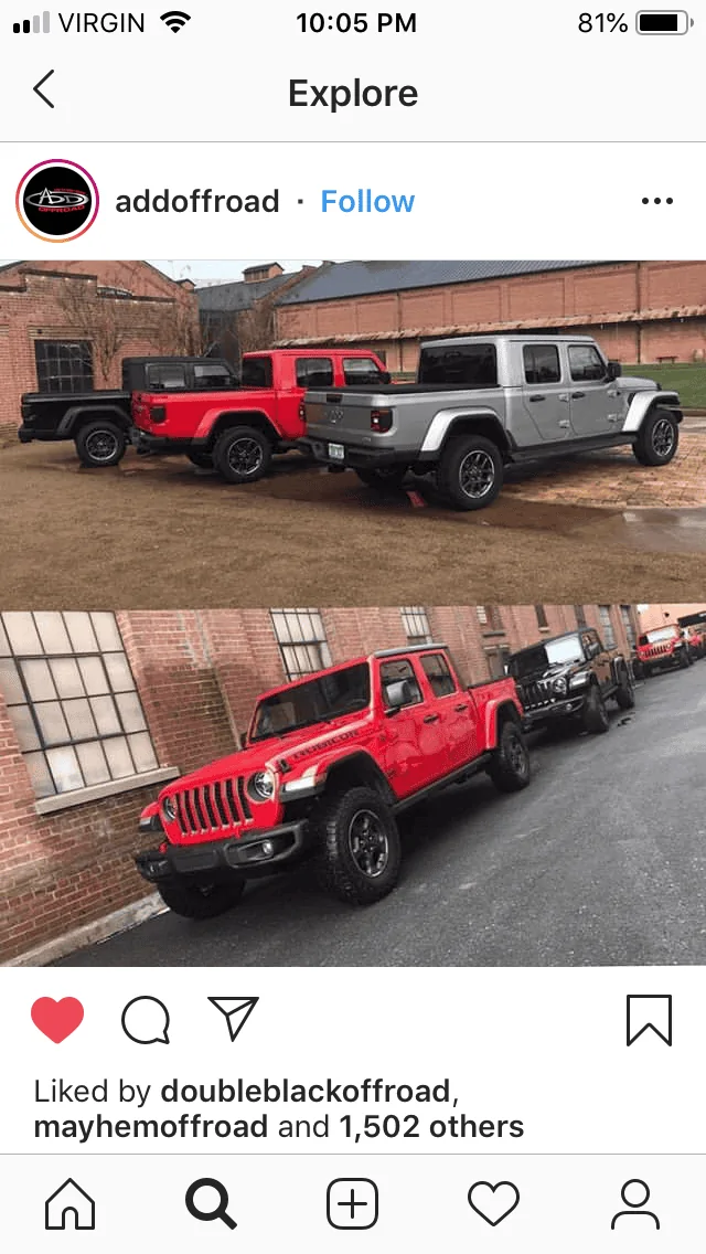 Jeep Gladiator FIRECRACKER RED Gladiator JT Club F6E85204-FA4A-4A94-8BD4-56998B69F37F