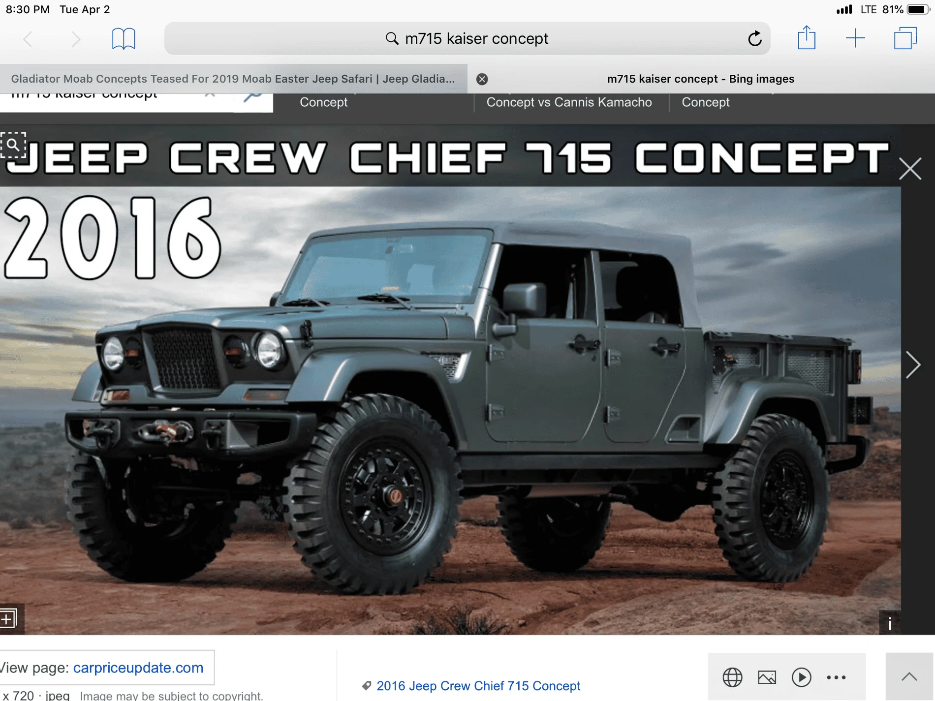 Jeep Gladiator Gladiator Moab Concepts Teased for 2019 Moab Easter Jeep Safari 27218430-FC17-4990-A340-0172386A721A