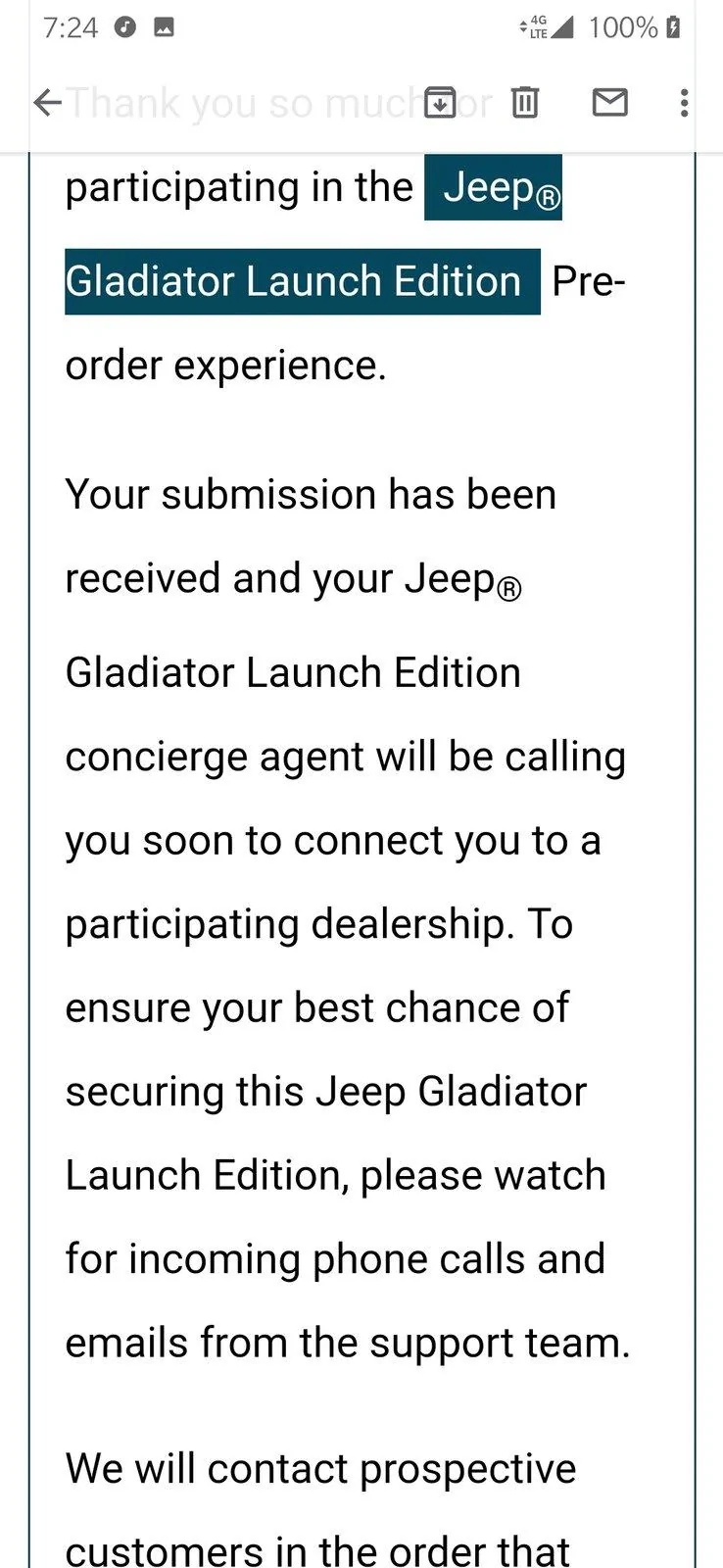 Jeep Gladiator Am I getting a Launch Edition Screenshot_20190405-192412