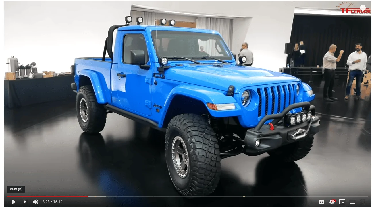 Jeep Gladiator Jeep J6 Concept 2-Door Pickup Revealed Captur