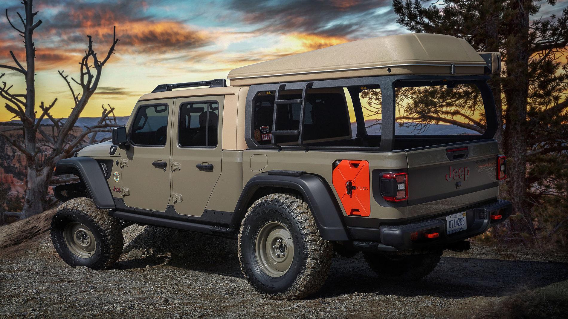 Jeep Gladiator Jeep Gladiator Wayout Concept in Gator Color jeep-wayout-concept-1-2