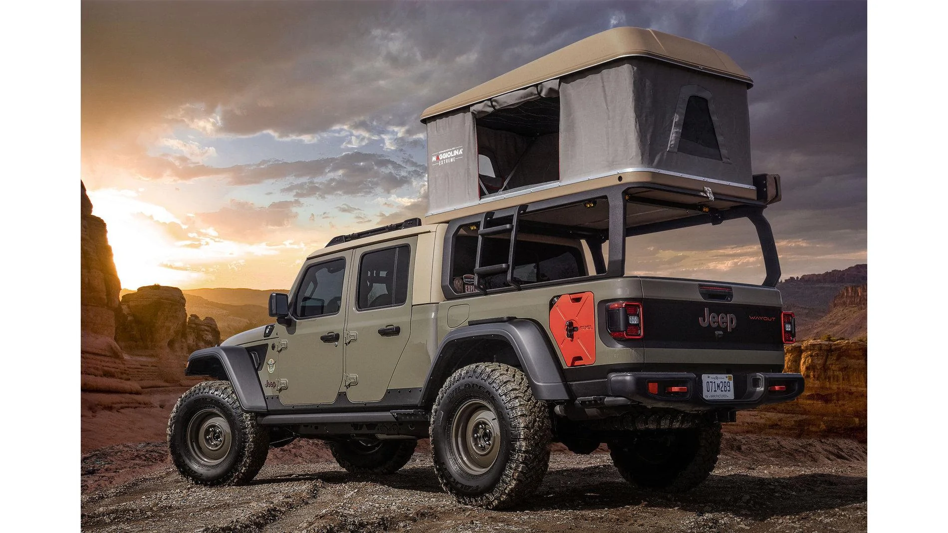 Jeep Gladiator Jeep Gladiator Wayout Concept in Gator Color jeep-wayout-concept-1-3