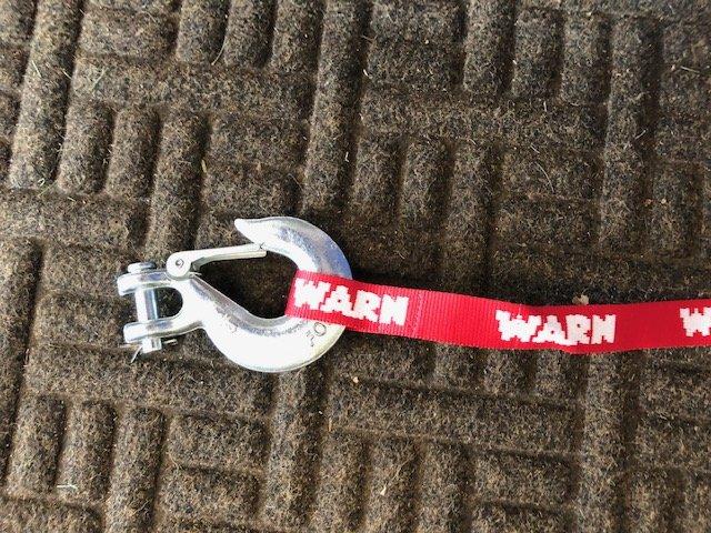 Jeep Gladiator Warn Winch New Take Off Parts from VR EVO Warn Winch Hook and Stra