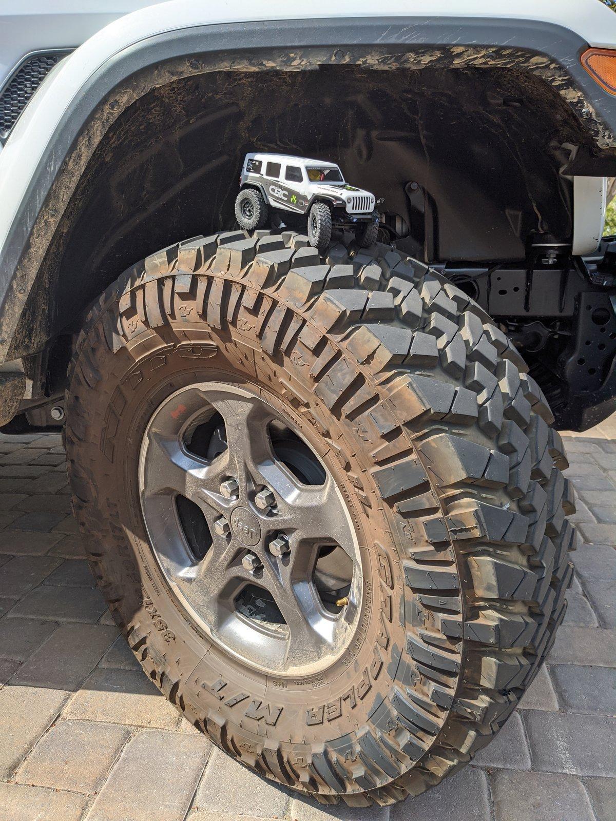Jeep Gladiator Stock Nitto Trail Grapplers on my kids Jeep IMG_20200903_111404