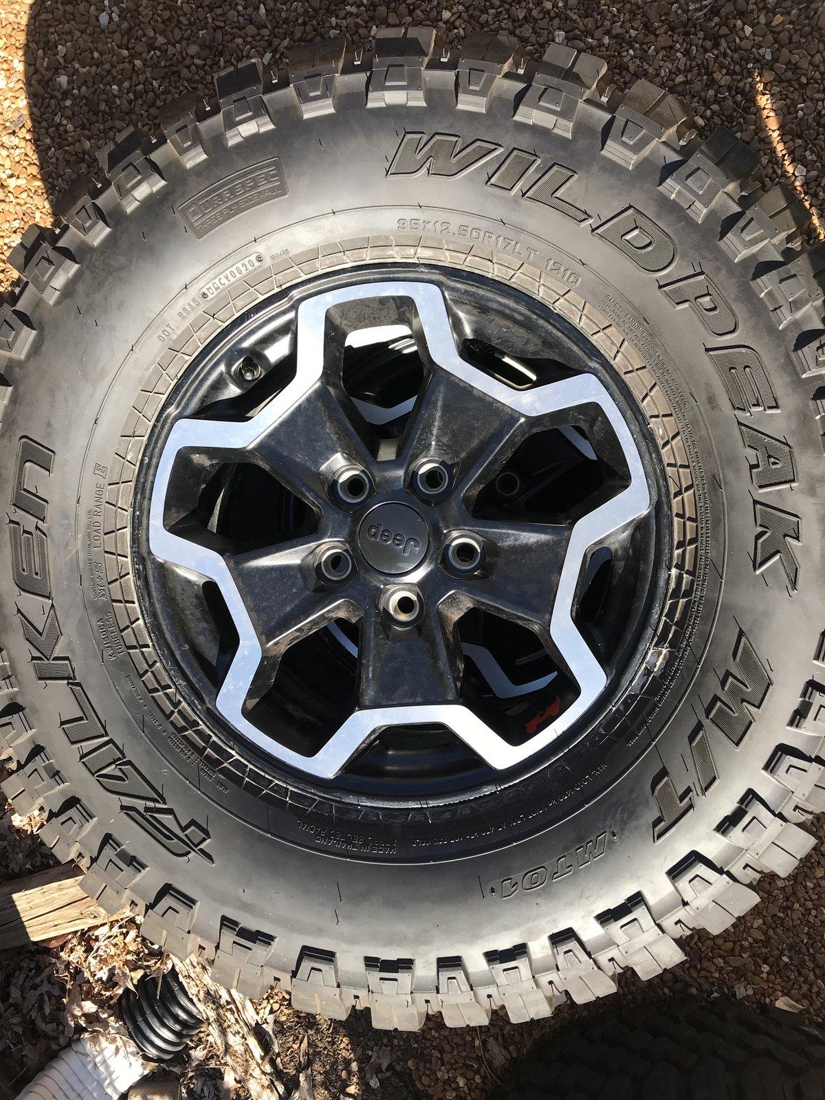 Jeep Gladiator FS - Stock Rubicon wheels with 35 x 12.50 Falken Wildpeak M/T and full size spare. 715B563A-C259-4521-AB42-DEB4EDD0D54A