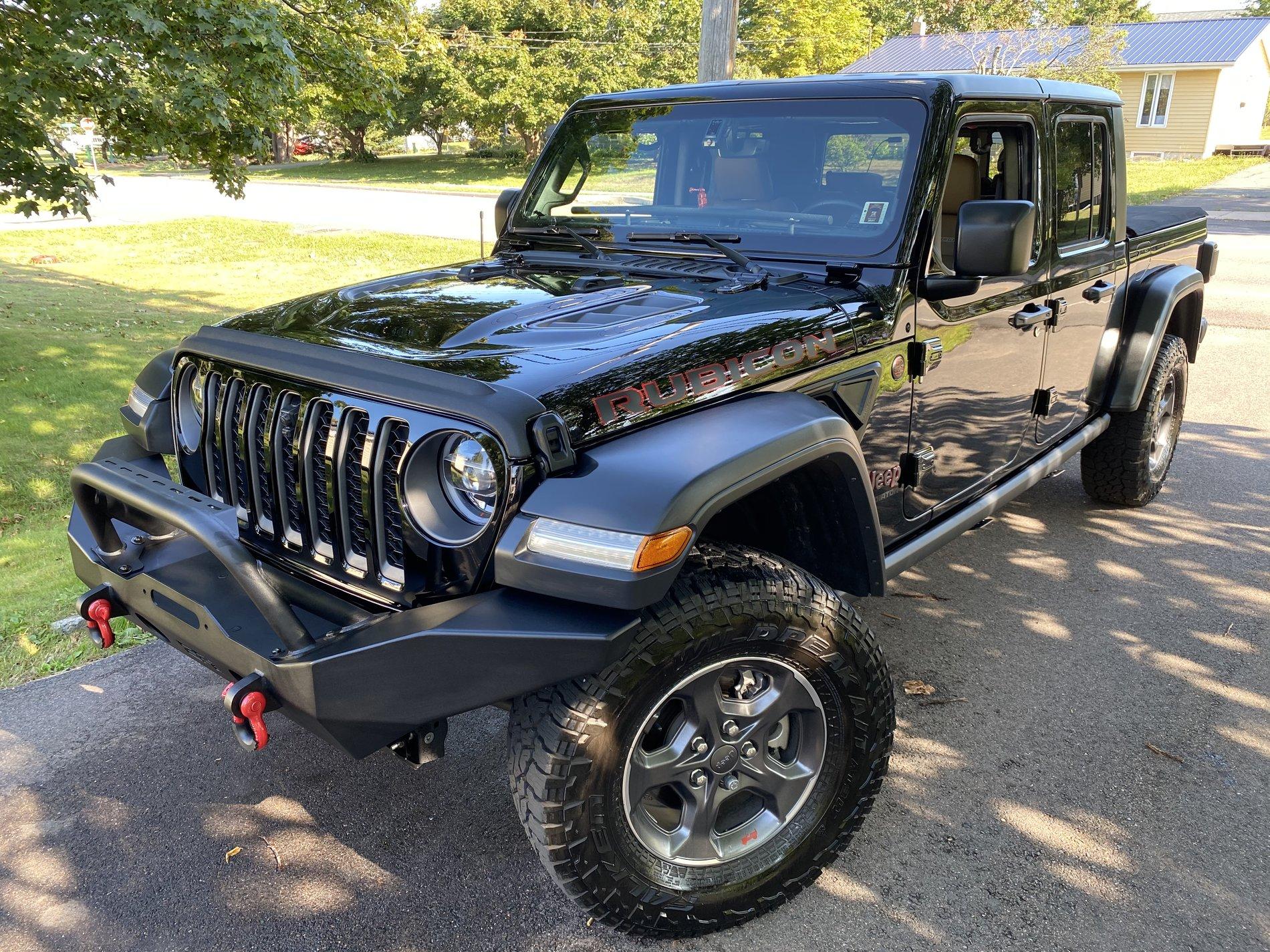 Jeep Gladiator Well this sped up my inquiry into getting a new bumper IMG_1409