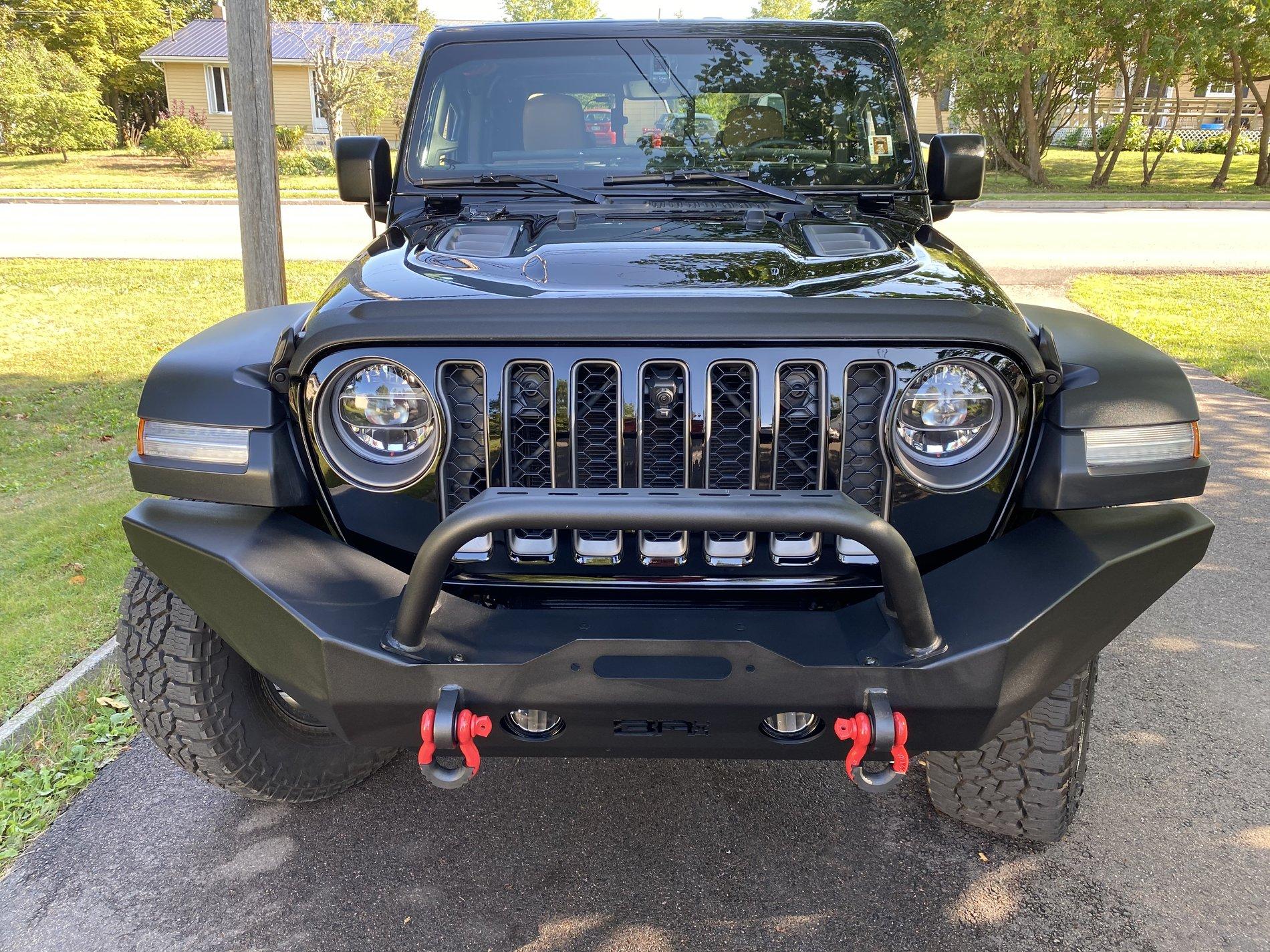 Jeep Gladiator Well this sped up my inquiry into getting a new bumper IMG_1410