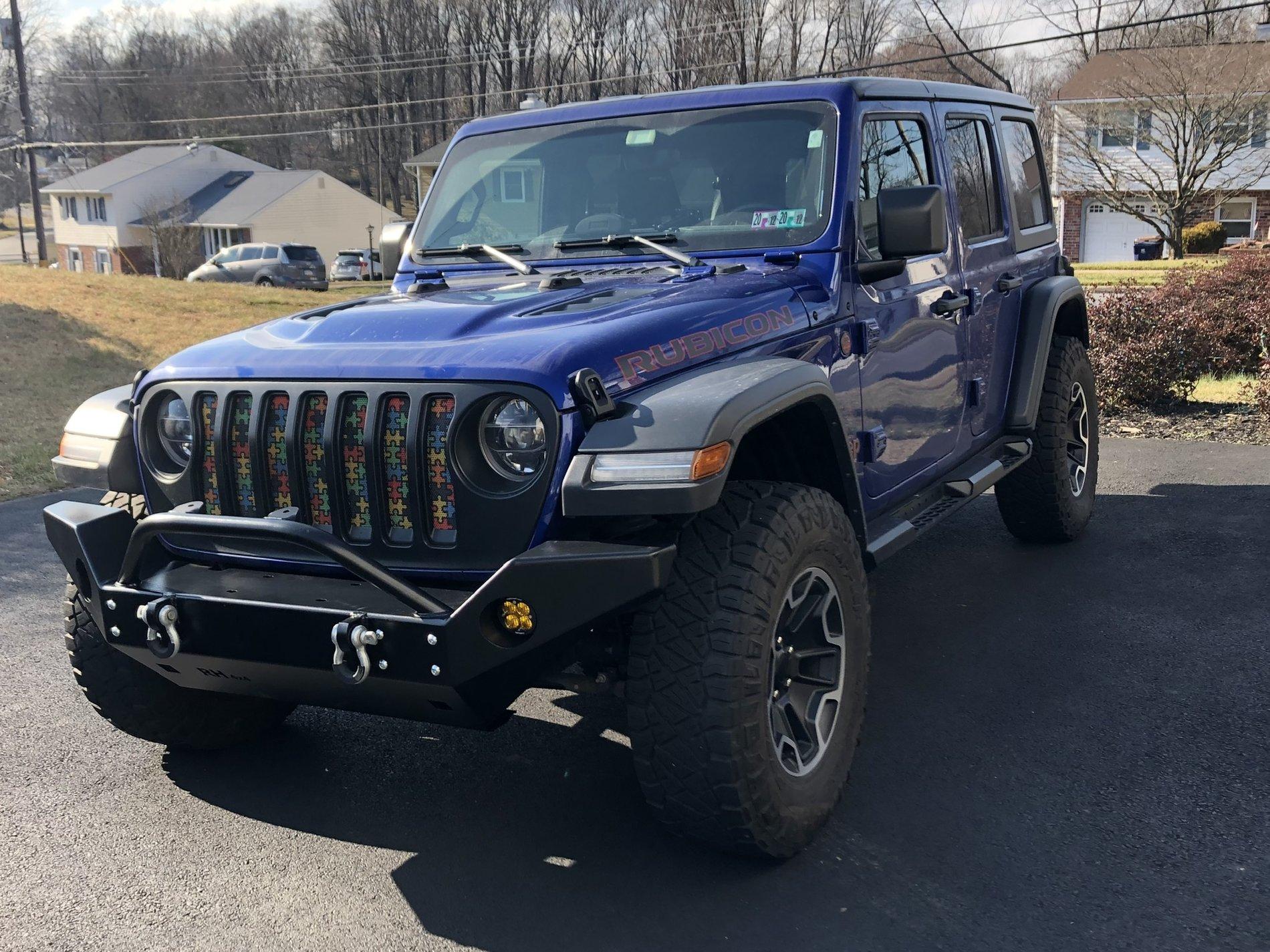 Jeep Gladiator Rock Hard 4x4 Patriot Series Full Width front bumper CBBA290C-44EA-4645-B15E-26ABB9E05CF9