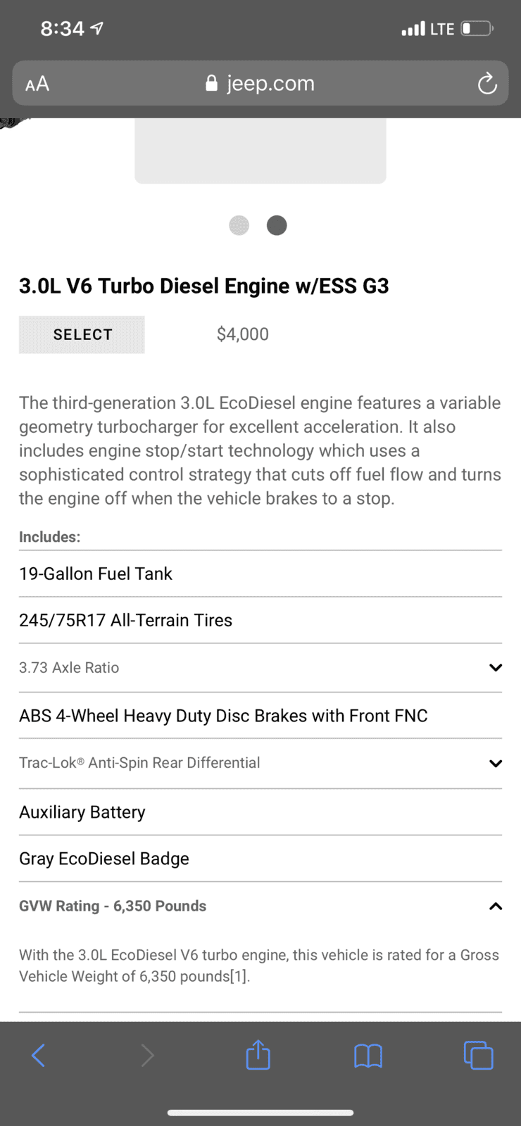 Jeep Gladiator 2021 Gladiator EcoDiesel Official EPA MPG and towing capacity E887E907-AE6D-43B9-9E17-F141C0E56032