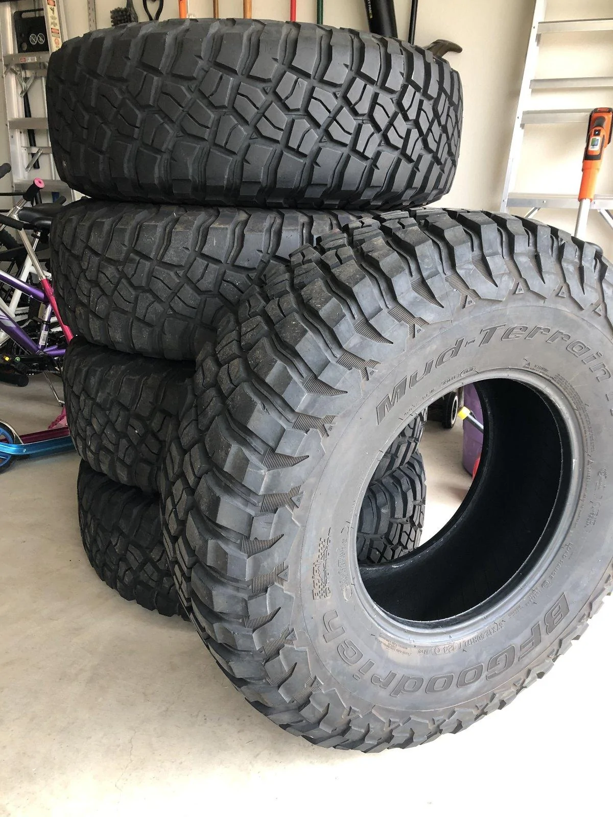 Jeep Gladiator x5 BFGoodrich KM3 MT 37x12.50R17 Tires - $850 IMG_8630