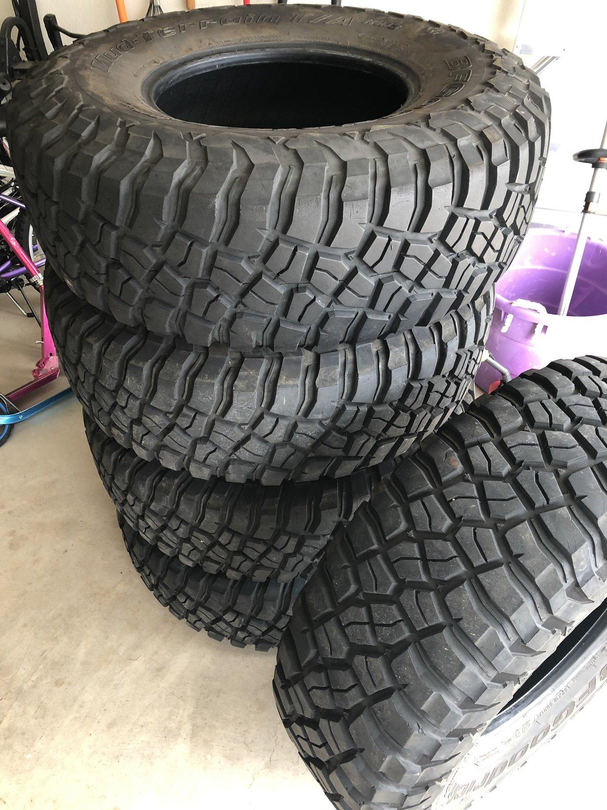 Jeep Gladiator x5 BFGoodrich KM3 MT 37x12.50R17 Tires - $850 IMG_8632