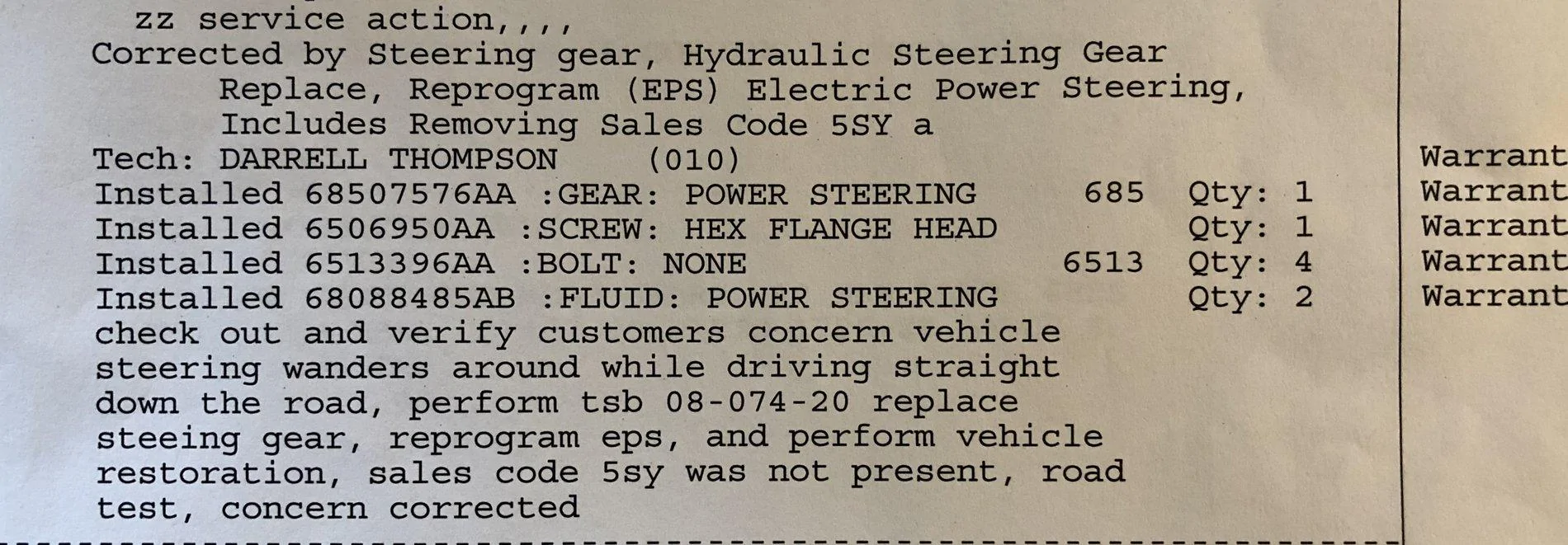 Jeep Gladiator New JT Gladiator Steering Issue TSB 08-074-20 (for "Improved Steering Feel") IMG_3745