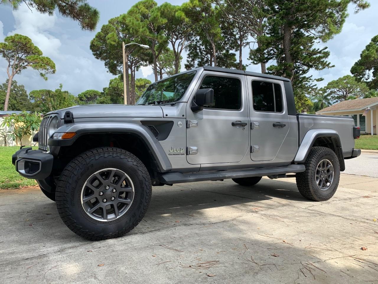 Jeep Gladiator Best lift for Overland with 35's or 37's Fender Decal