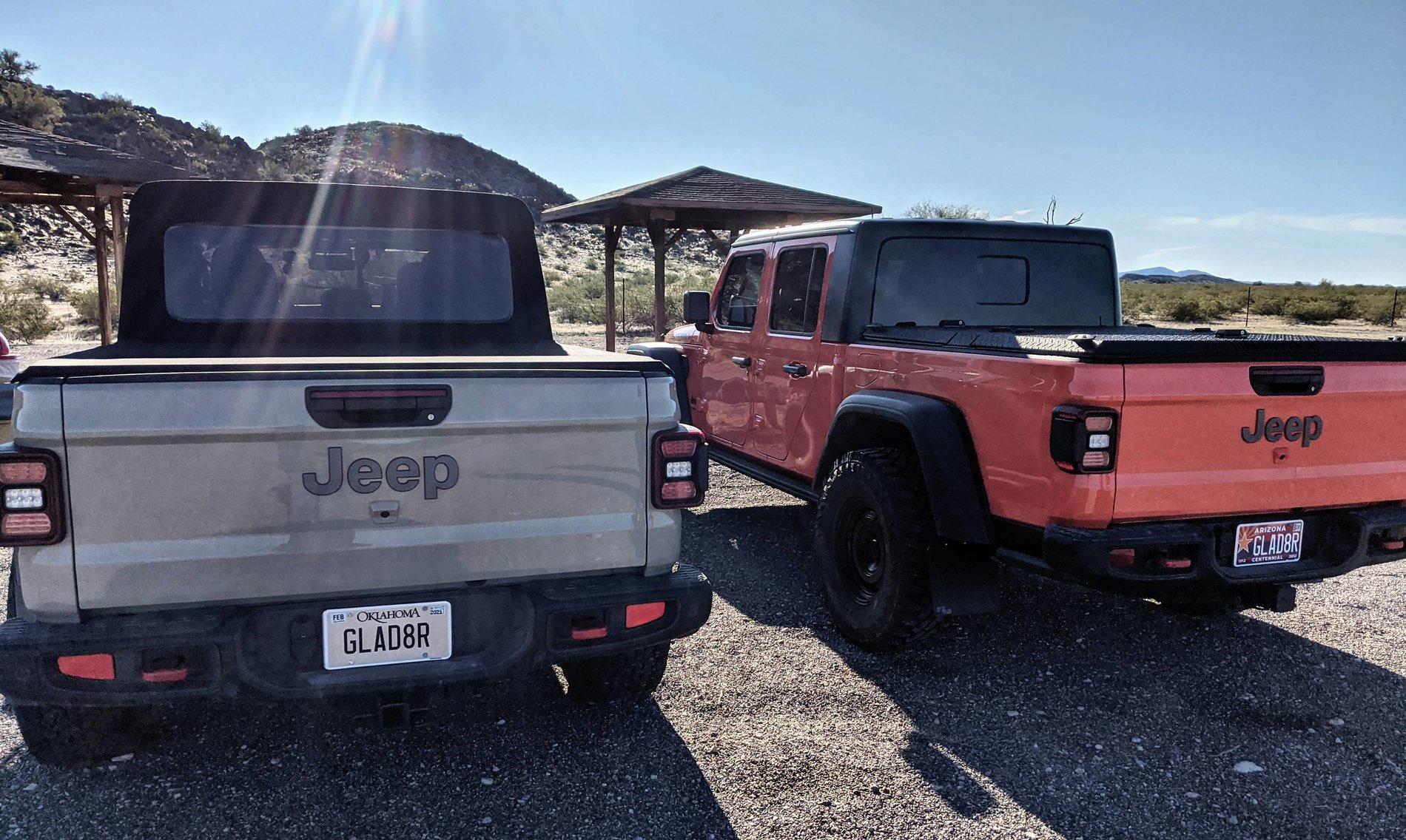 Jeep Gladiator Punkn vs Nacho - color comparison IMG_20200215_090800