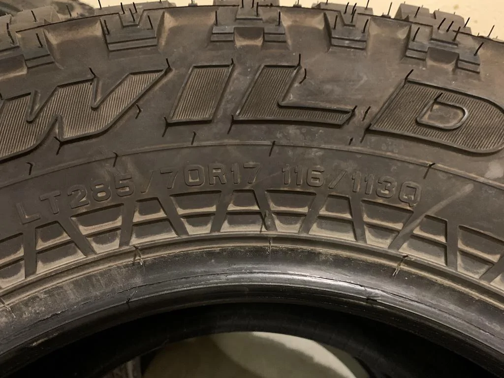 Jeep Gladiator FS: Set of 5 Falken Wildpeak MT, 285/70/17, 8,000 mi, $500 wrTZaCR