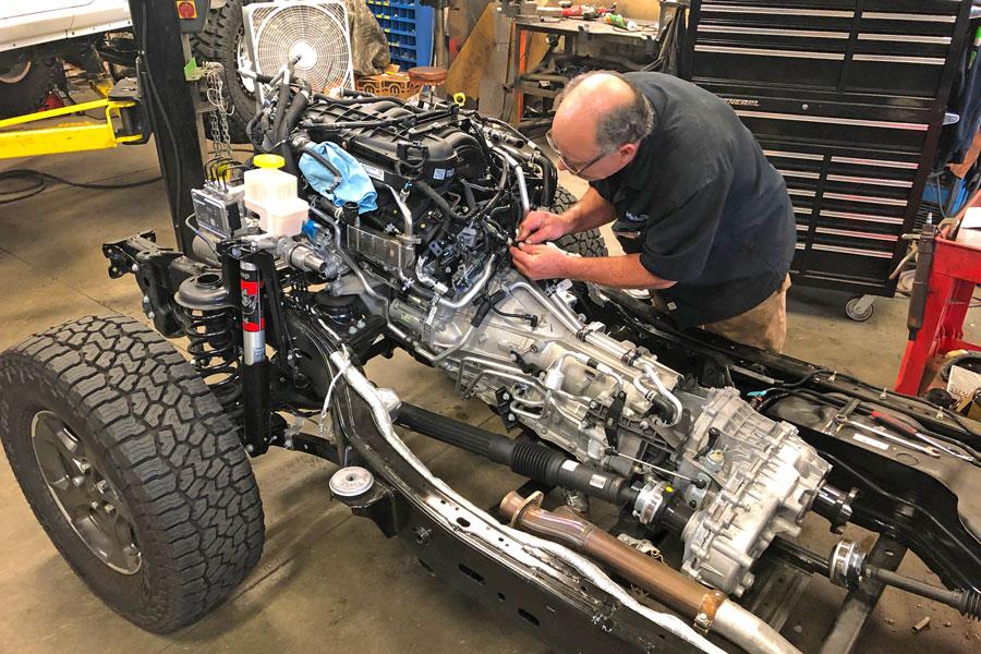Jeep Gladiator Another Hemi swap at Northridge4x4. pulling-36