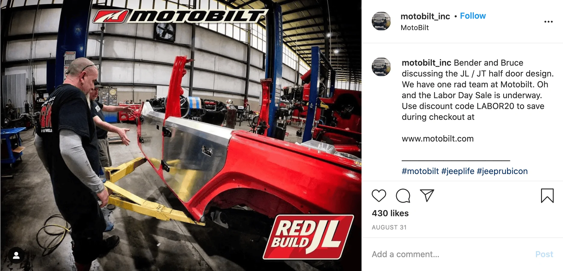 Jeep Gladiator Motobilt half doors work on gladiator? Screen Shot 2020-09-15 at 6.00.03 PM