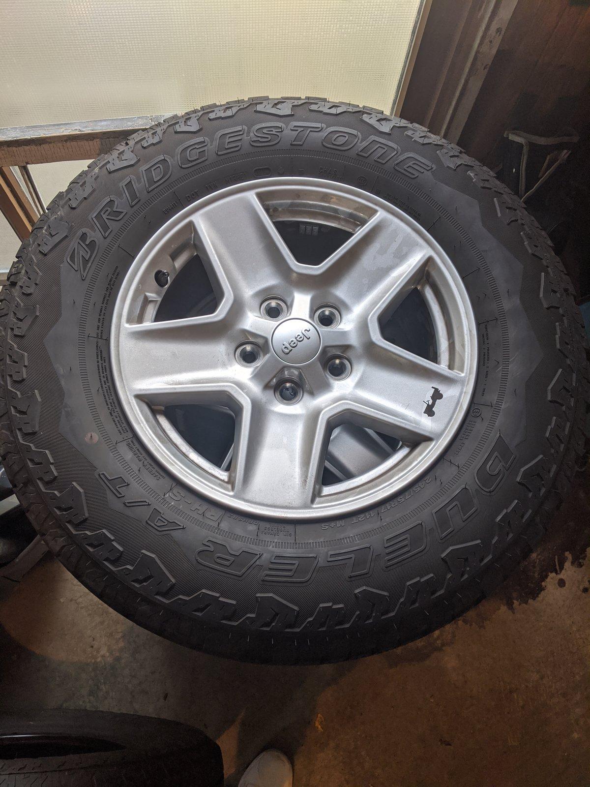 Jeep Gladiator 4 Stock Sport S Wheels with Dueller A/T's + Spare IMG_20200916_115148