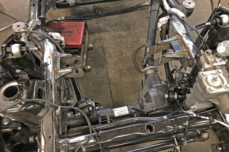 Jeep Gladiator Another Hemi swap at Northridge4x4. welded-hemi-mounts