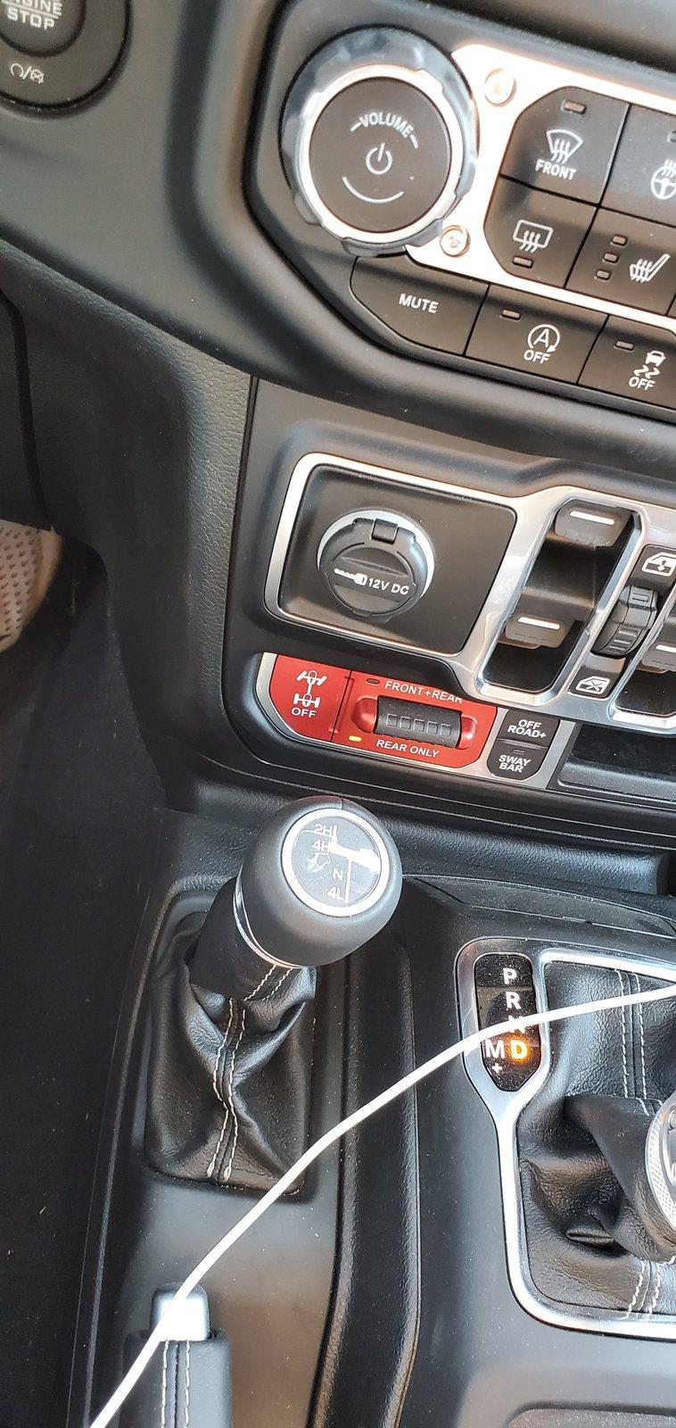 Jeep Gladiator Rear locker engaging automatically in 2H 20200904_092708