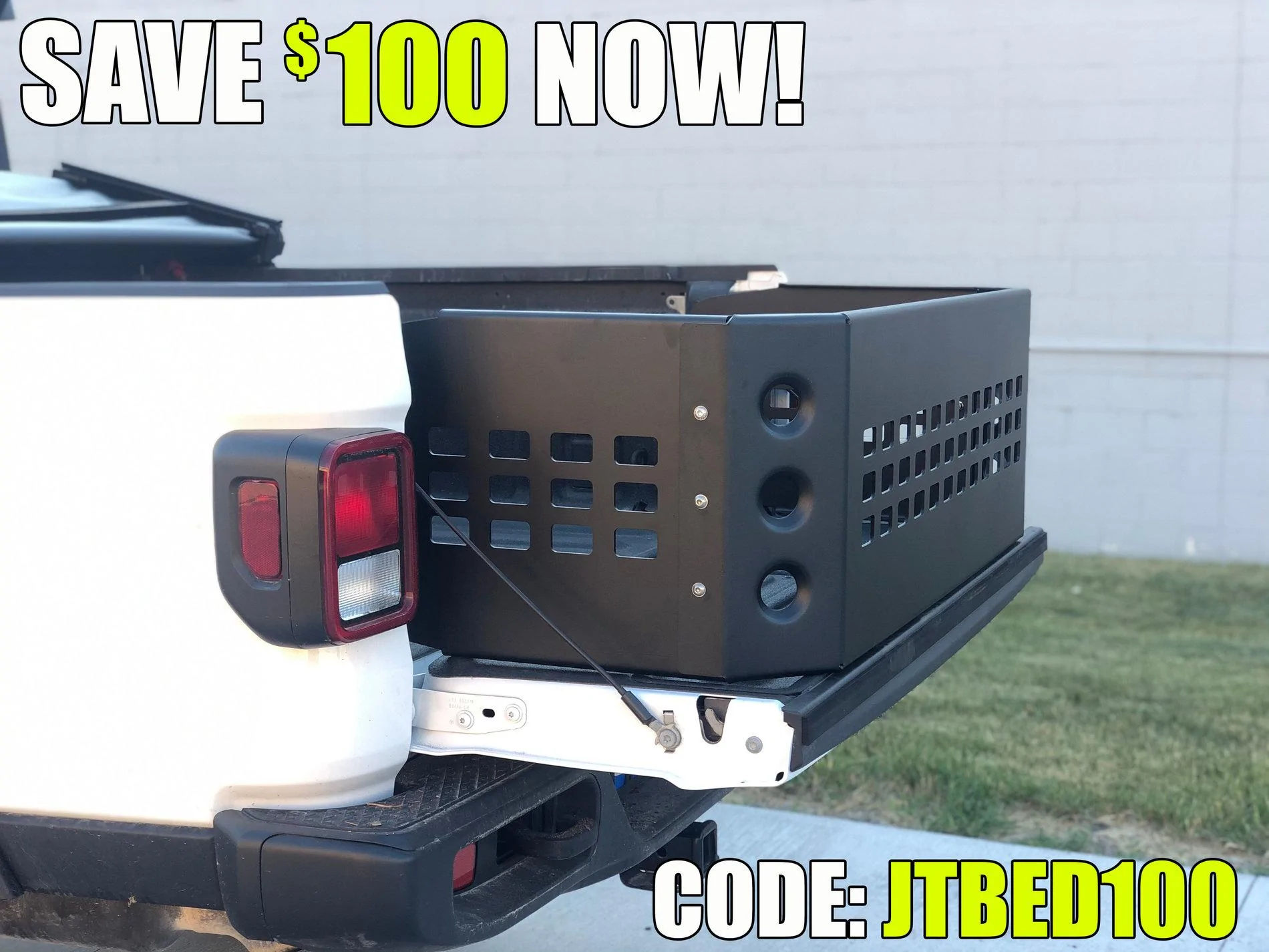 Jeep Gladiator Installed ACE bed extender JTBED100