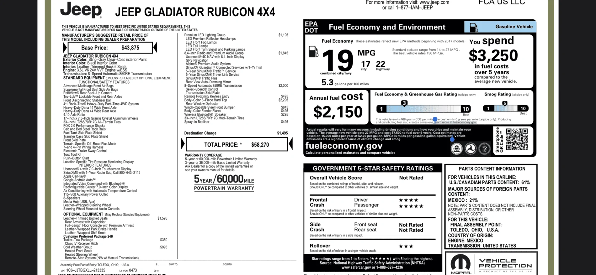 Jeep Gladiator Asking Price of 2020 395C0C7B-6C0F-4E57-92B6-8480C33E51DD