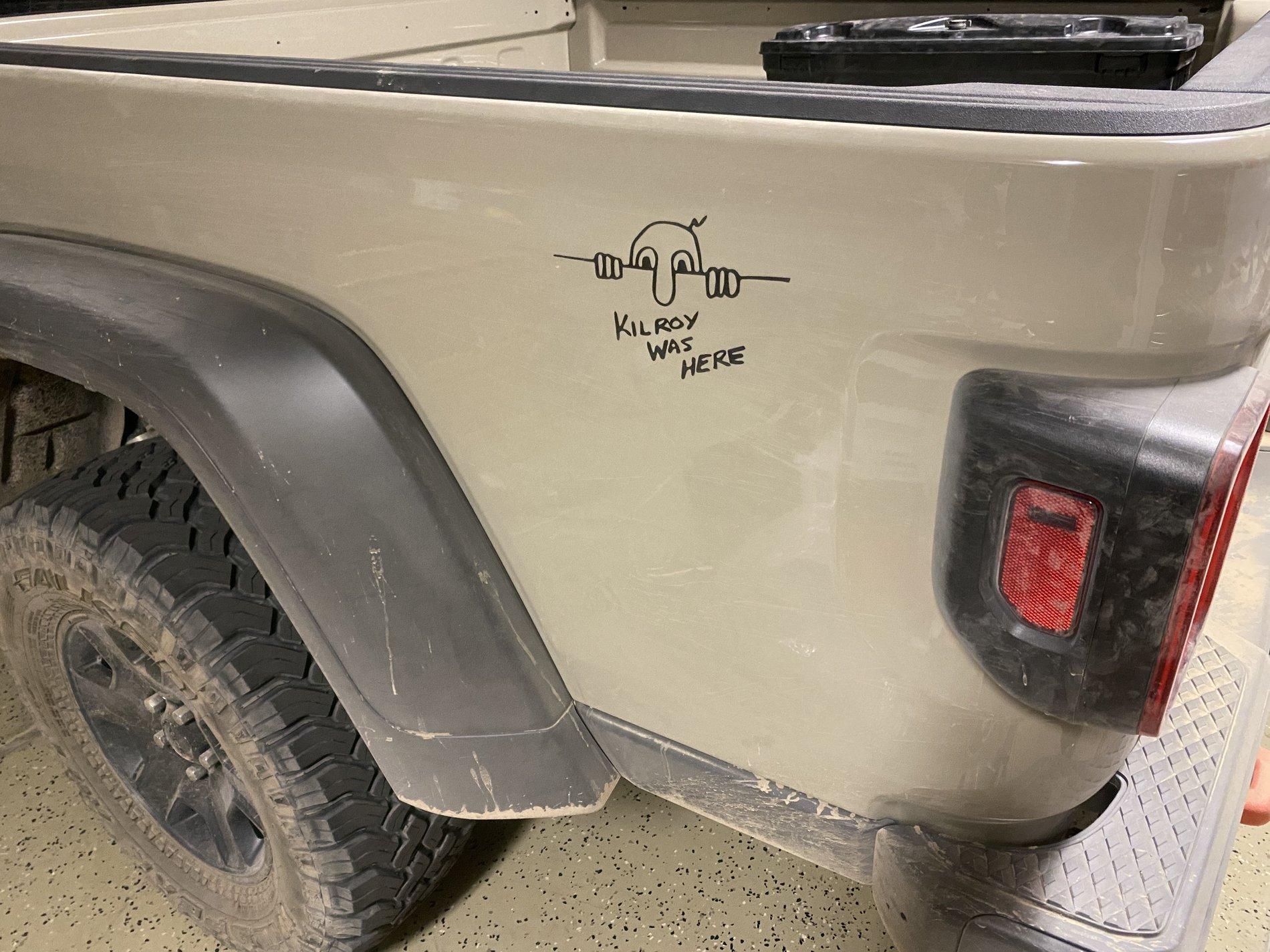 Jeep Gladiator Stickers and decal pics! Kilroy