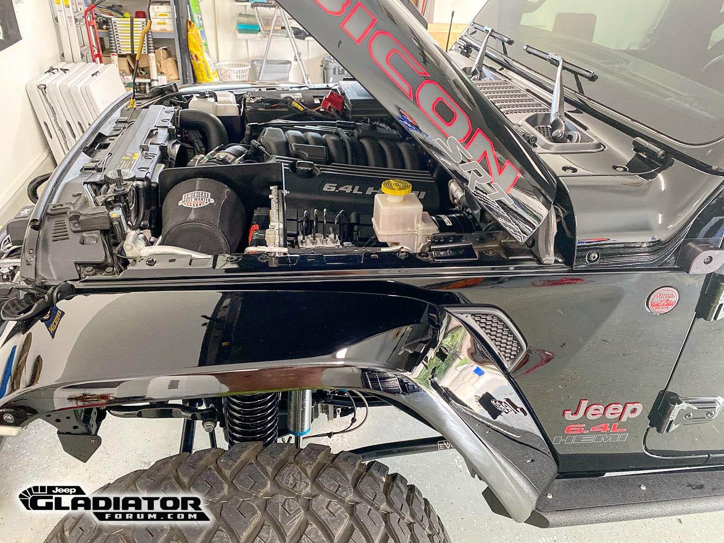 Jeep Gladiator Swapped a 6.4L V8 Hemi into my Gladiator Rubicon "SRT" (Videos & Pics) JT Jeep Gladiator 6.4L V8 Hemi Engine Swap 3.JPG