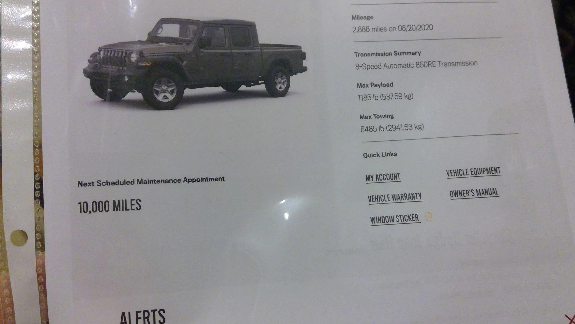 Jeep Gladiator Just looked my truck up on the mopar site... WIN_20200925_05_15_18_Pro