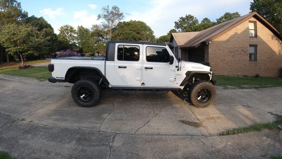 Jeep Gladiator American Racing ATX series 18"x9" wheels with 295/70-18 (34") Mastercraft Courser MTX tires. 1