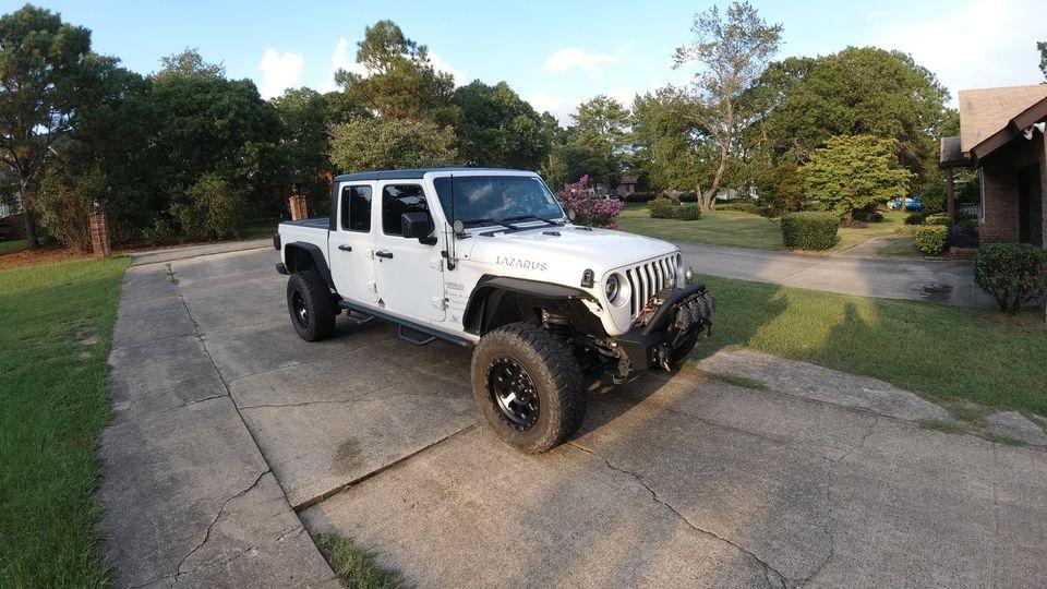 Jeep Gladiator American Racing ATX series 18"x9" wheels with 295/70-18 (34") Mastercraft Courser MTX tires. 2