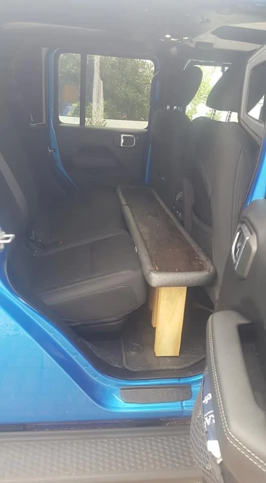 Jeep Gladiator Rear seat modification for dog’s. 17B5F345-3EA6-4D88-B3F7-438BC944CCE7
