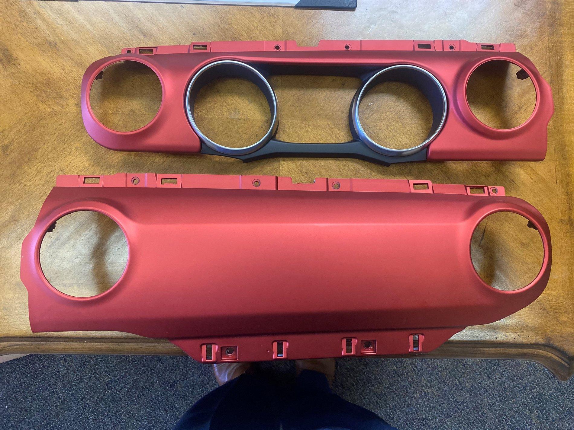 Jeep Gladiator Red Rubicon Dash panels FS dash