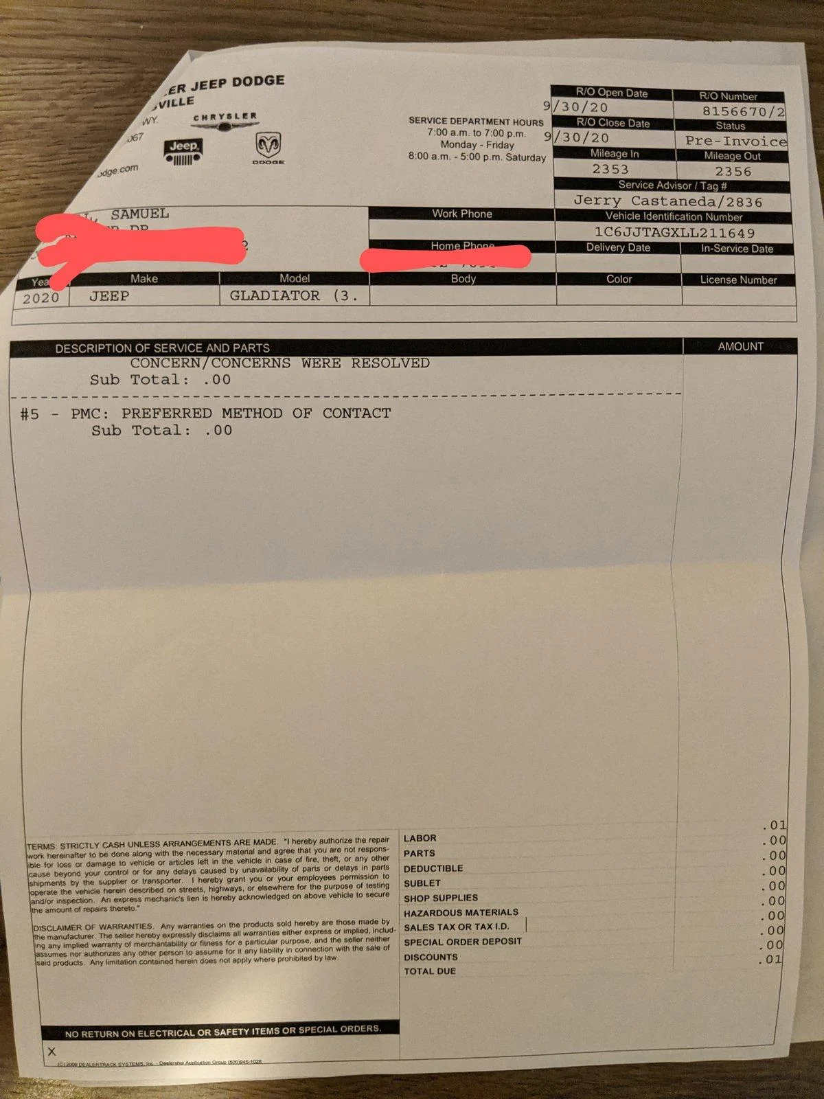 Jeep Gladiator Ineligible for TSB because of Mopar lift... IMG_20200930_172337_2