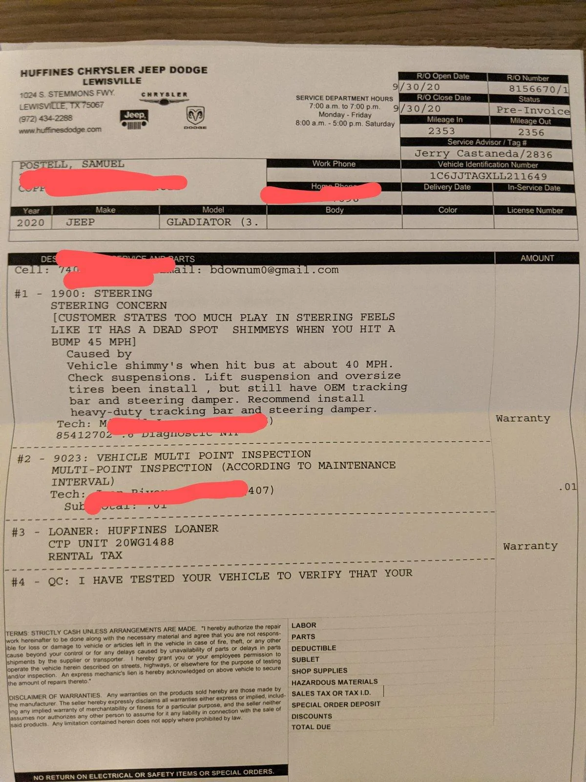 Jeep Gladiator Ineligible for TSB because of Mopar lift... IMG_20200930_172321_2