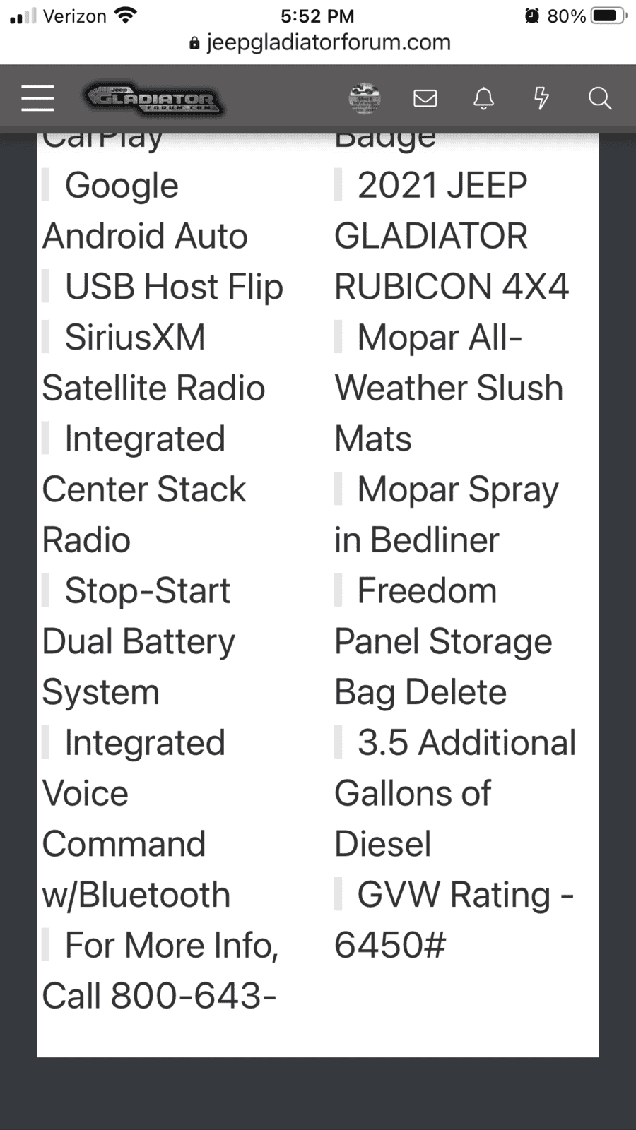 Jeep Gladiator Progress of building and delivering the Eco-Diesel CAD3B9F6-D3D2-4163-9680-906FA8F01F7C