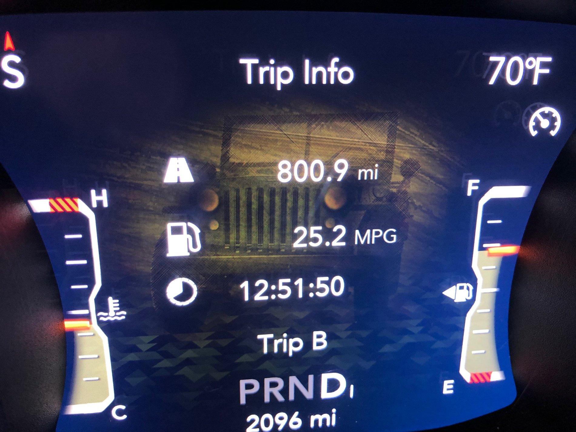 Jeep Gladiator 24+ mpg after 6 weeks on the road IMG_1664